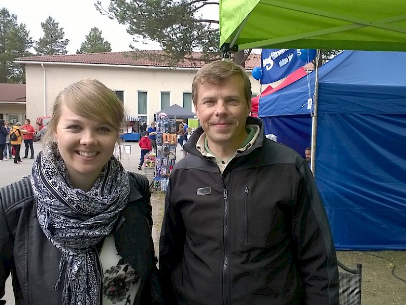 Kuvassa kanssani Kittilän kunnanhallituksen puheenjohtaja Timo Kurula.